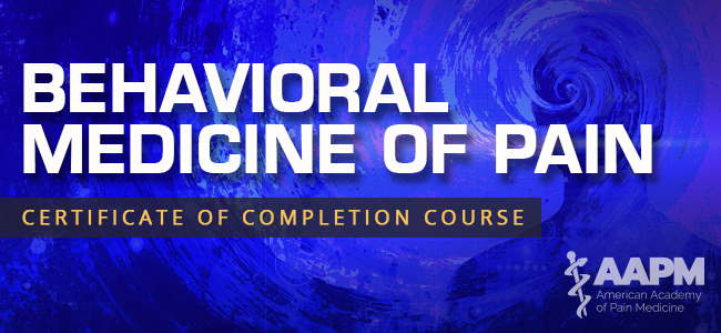 Behavioral Medicine of Pain