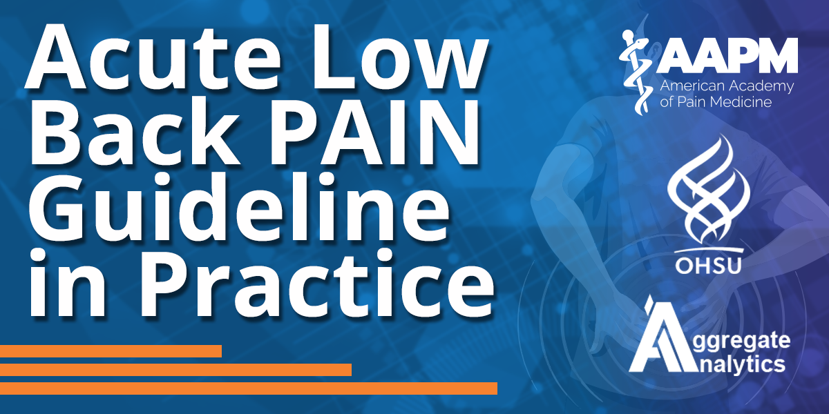 Acute Low Back Pain Guidelines Webinar