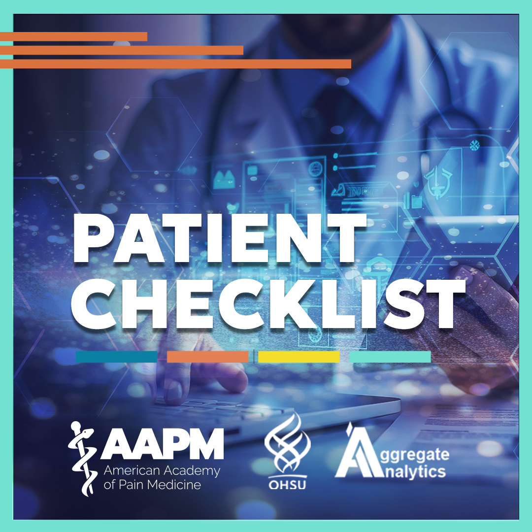 Patient Checklist graphic for Acute Low Back Pain
