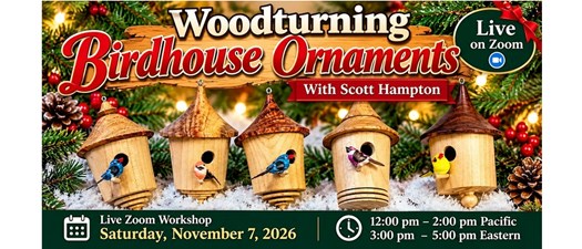 Woodturning Holiday Birdhouses — One Birdhouse - Create Many Different Designs!