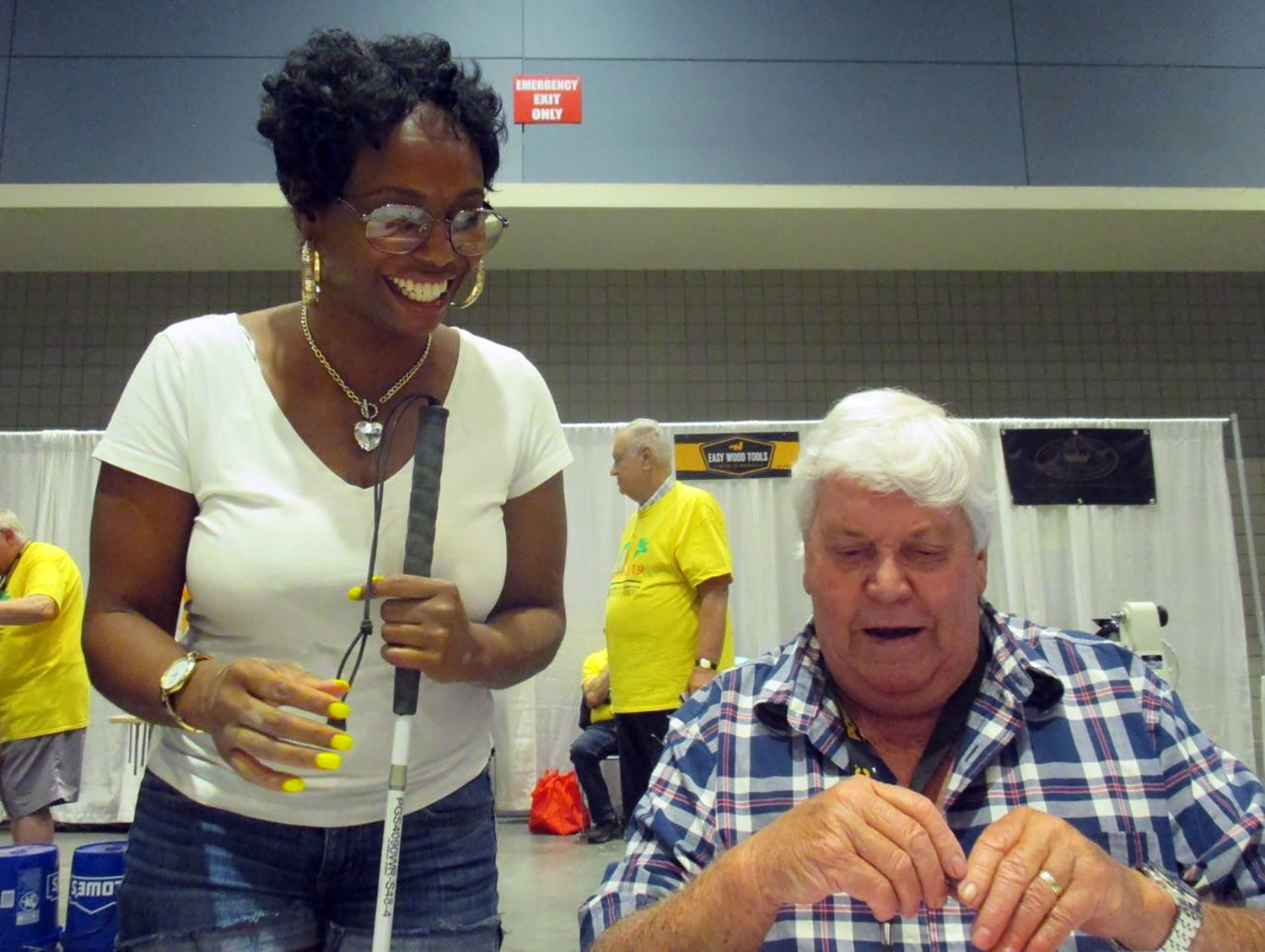 Channell Sanders with Ray Fenton
