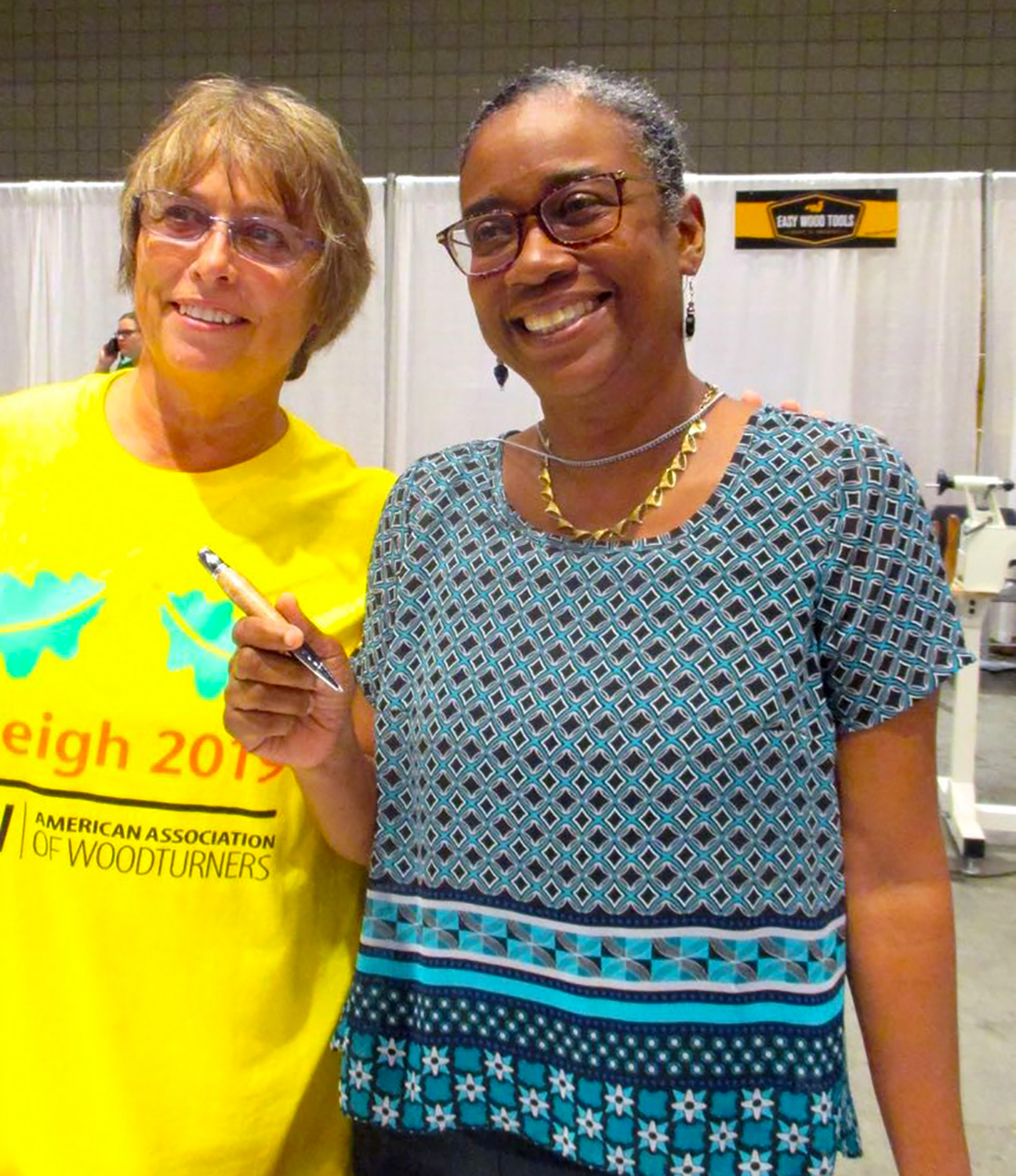 AAW volunteer teacher Daryl Gray with Marie Piquion-Leach