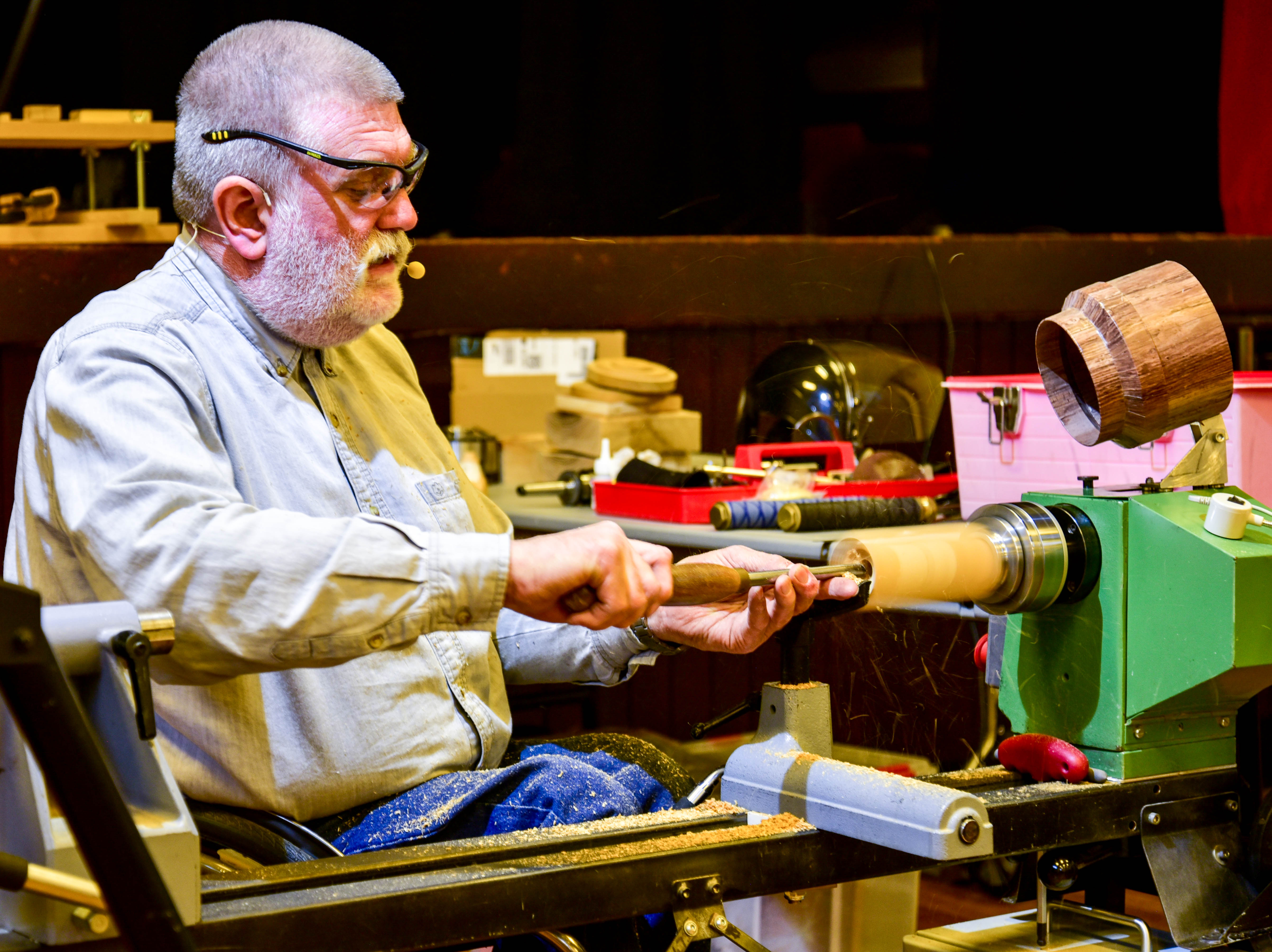 Sitting to turn may require some adjustments but need not limit your turning ambitions