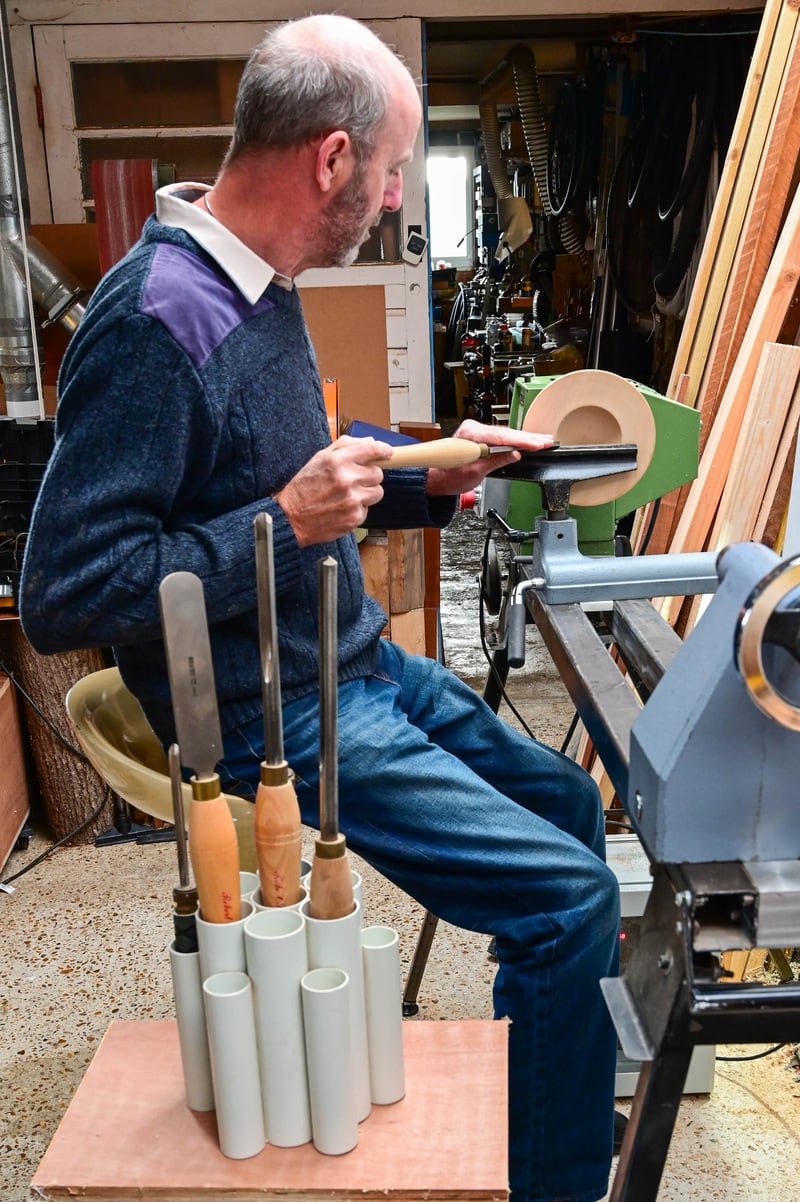 If you have difficulty moving around, keeping tools within reach can help