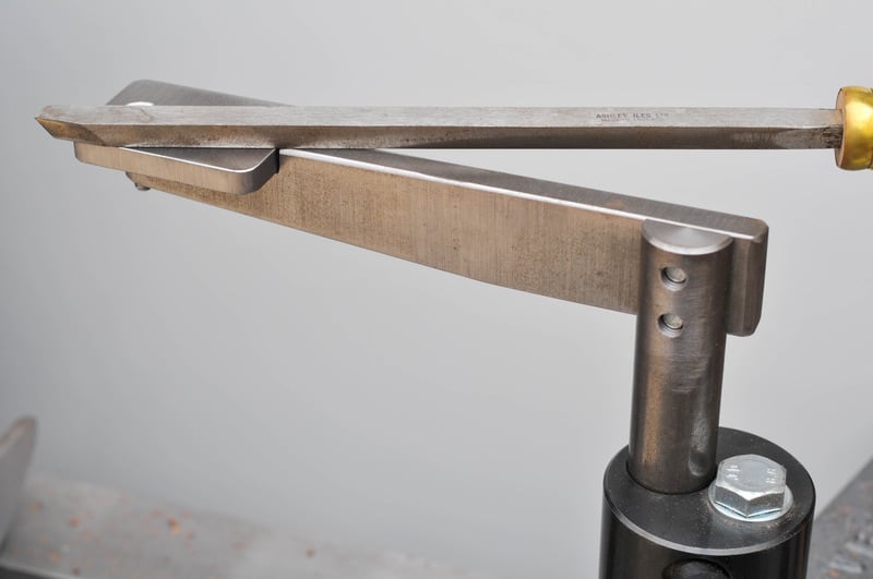 An extended toolrest moves the contact with the tool closer to the work inside say a bowl for greater support and control