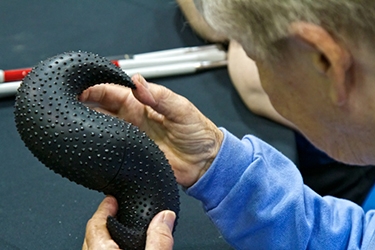 The participants were fascinated by the texture of Michael Hosaluk’s iconic form