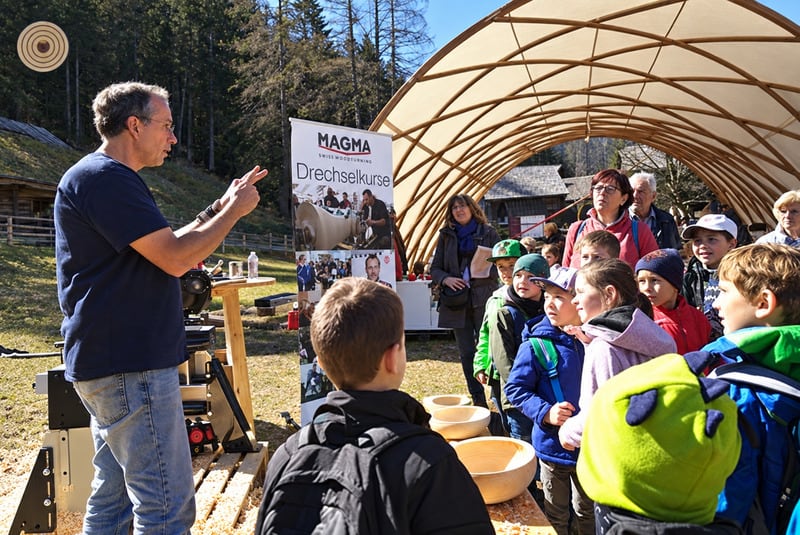 2019 World Wood Day woodturning demonstration in Austria