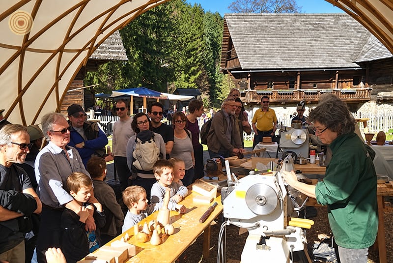 2019 World Wood Day woodturning demonstration in Austria
