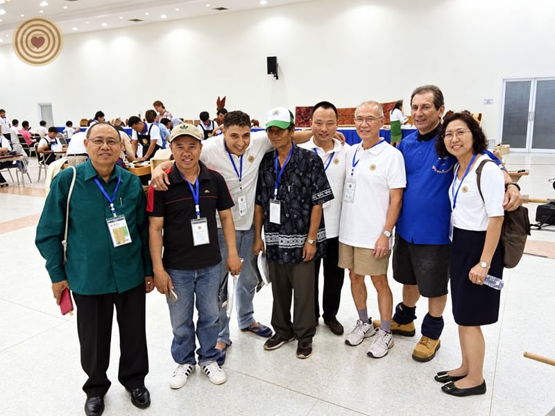 2018 World Wood Day woodturning demonstration in Laos