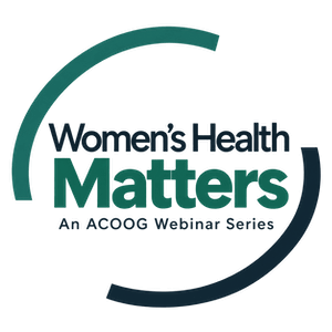 Women's Health Matters, An ACOOG Webinar Series logo