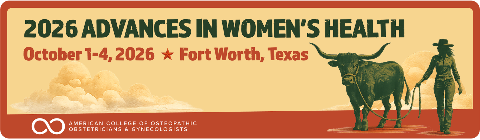 2026 Advances in Women's Health Banner