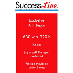 26-27 Success by Association LIVE Advertising - Full Page (1 Run Date)