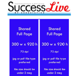 26-27 Success by Association LIVE Advertising - Half Page (1 Run Date)