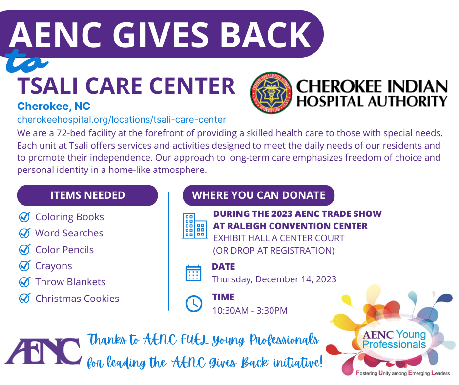 'AENC Gives Back' to Tsali Care Center