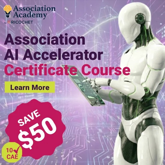 Association AI Accelerator Certificate Course Graphic