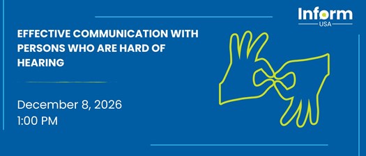 Webinar: Effective Communication with Persons who are Deaf