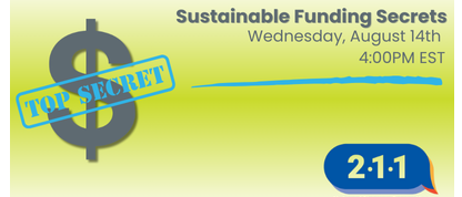 211 Steering Committee Webinar - Sustainable Funding Secrets