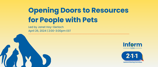 211 Steering Committee - Opening Doors to Resources for People with Pets