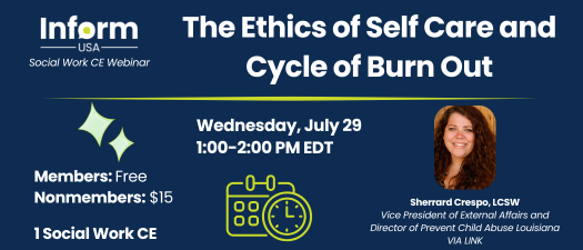 The Ethics of Self Care and Cycle of Burn Out