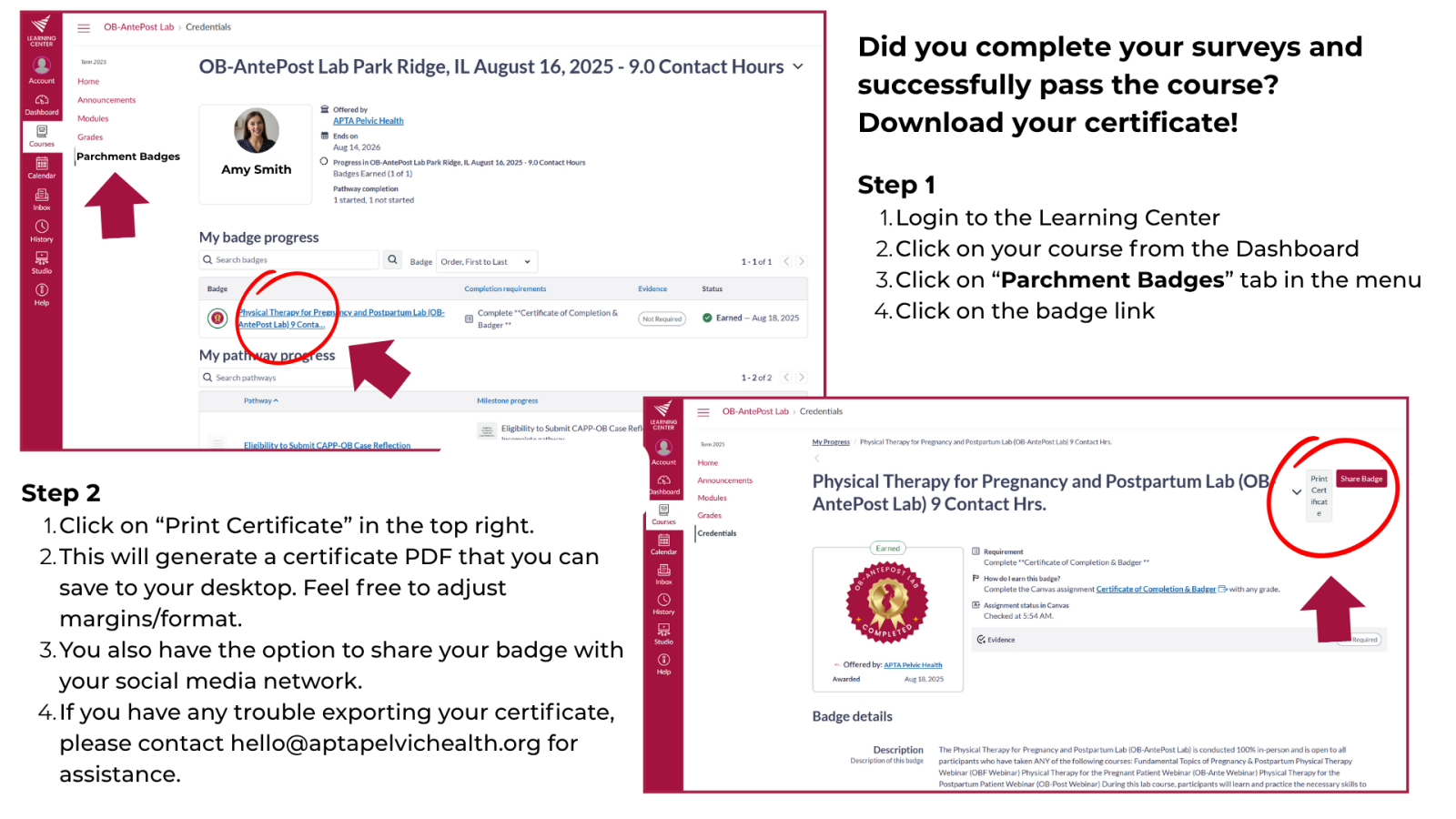 How to Access My Certificate