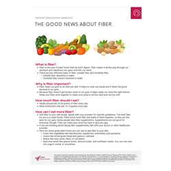 The Good News About Fiber Handout (Digital)