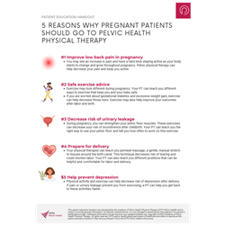 Why Pregnant Patients Should Go to Pelvic Health Physical Therapy Handout (Digital)