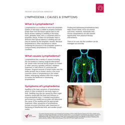Lymphedema Causes, Symptoms, Physical Therapy Treatment Handout (Digital)