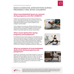 Musculoskeletal Dysfunction During Pregnancy and After Childbirth Handout (Digital)
