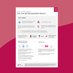 Tips for Better Bladder Health Handout (Digital)