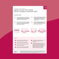How to Put On Your Pelvic Girdle Support Belt (Digital)