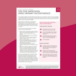 Tips for Improving Urge Urinary Incontinence Handout (Digital)