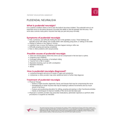 Pudendal Neuralgia Handout (Digital)