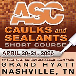 2026 Caulks & Sealants Short Course (presentations only)