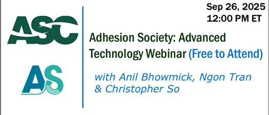 Advanced Technology Webinar - Adhesion Society (FREE)