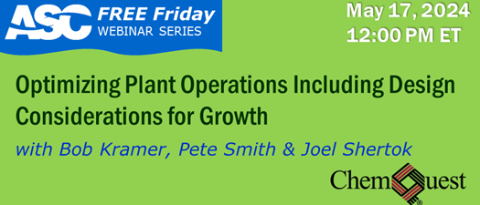 Optimizing Plant Operations Including Design Considerations for Growth