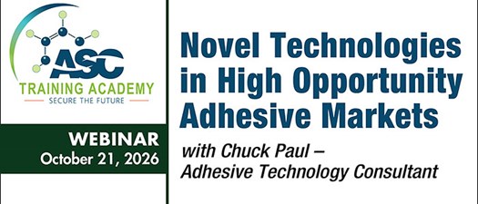 Novel Technologies in High Opportunity Adhesive  Markets