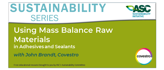 Using Mass Balance Raw Materials in Adhesives and Sealants