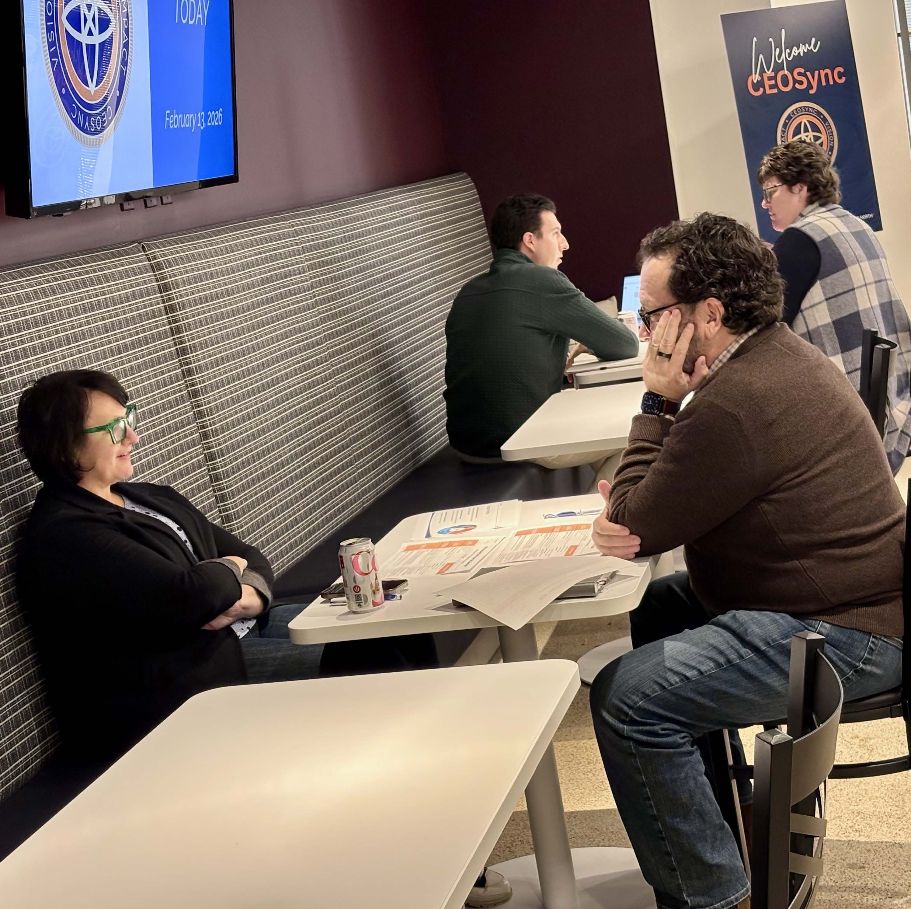 CEOSync members in a candid peer conversation