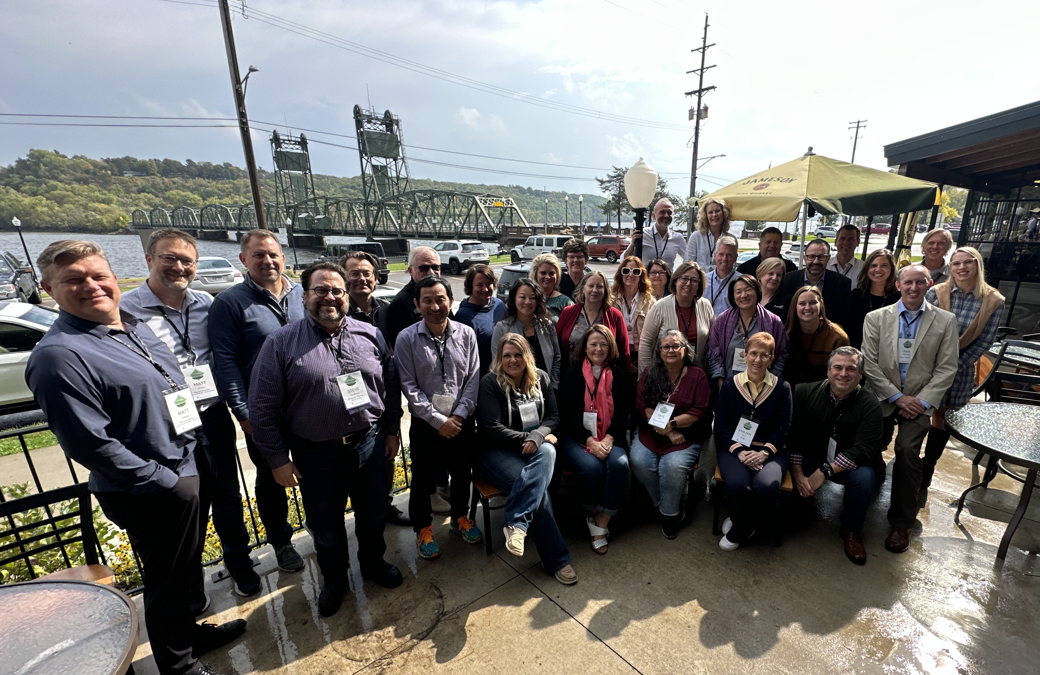 Association leaders standing together as a community