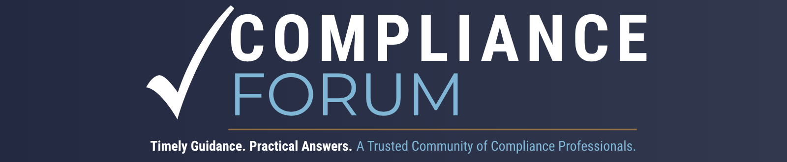 Compliance Forum web header