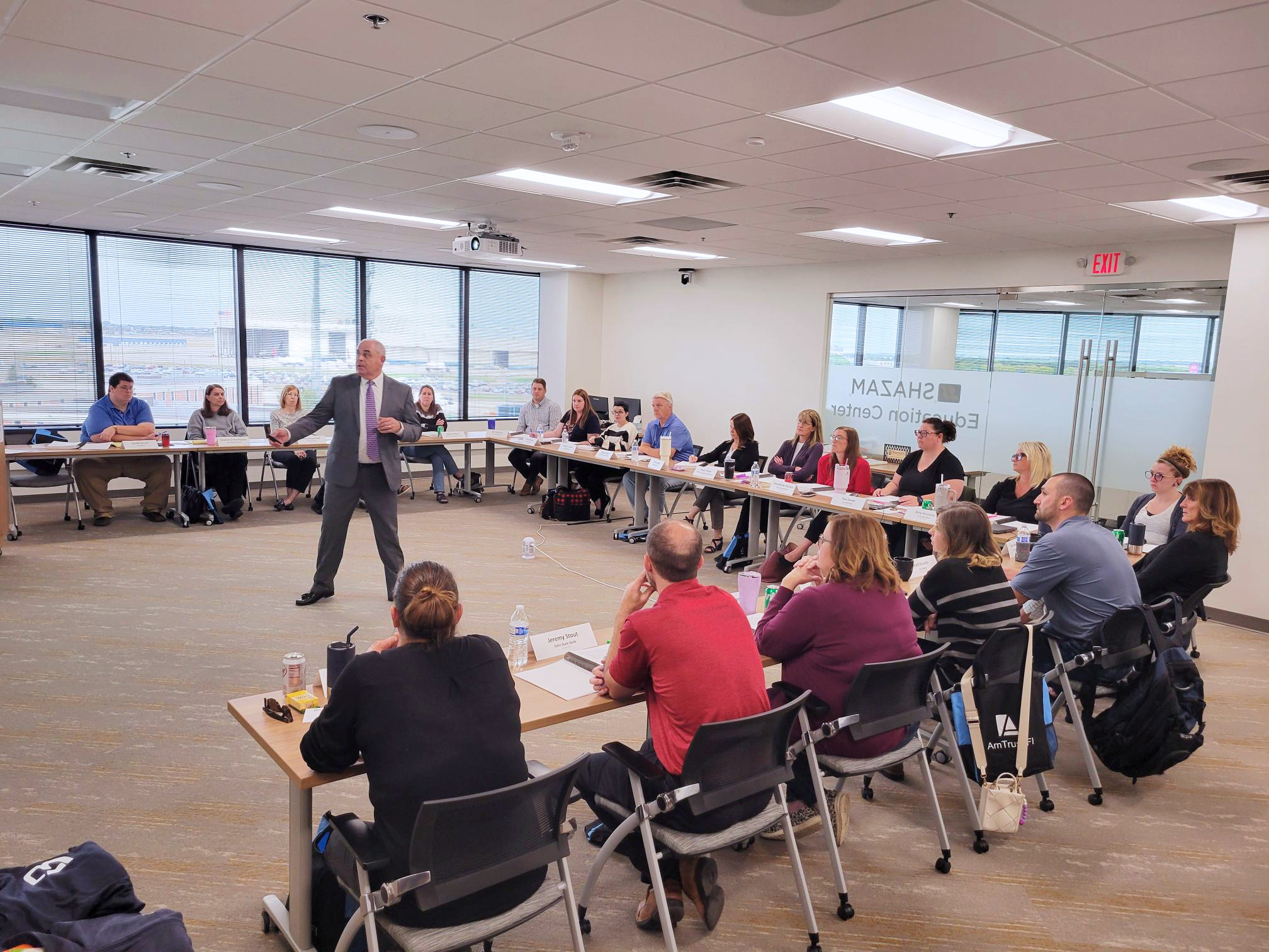 Keith Monson leads a BSA/AML Seminar for community bankers at the BankIn Minnesota Education Center.