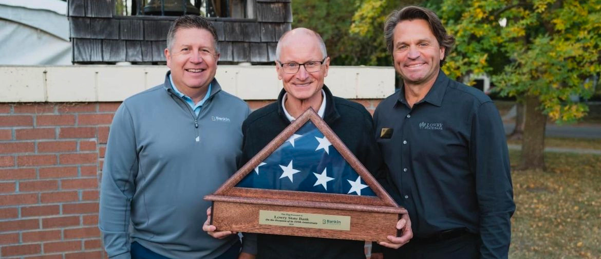 BankIn Minnesota Milestone Flag Presentation