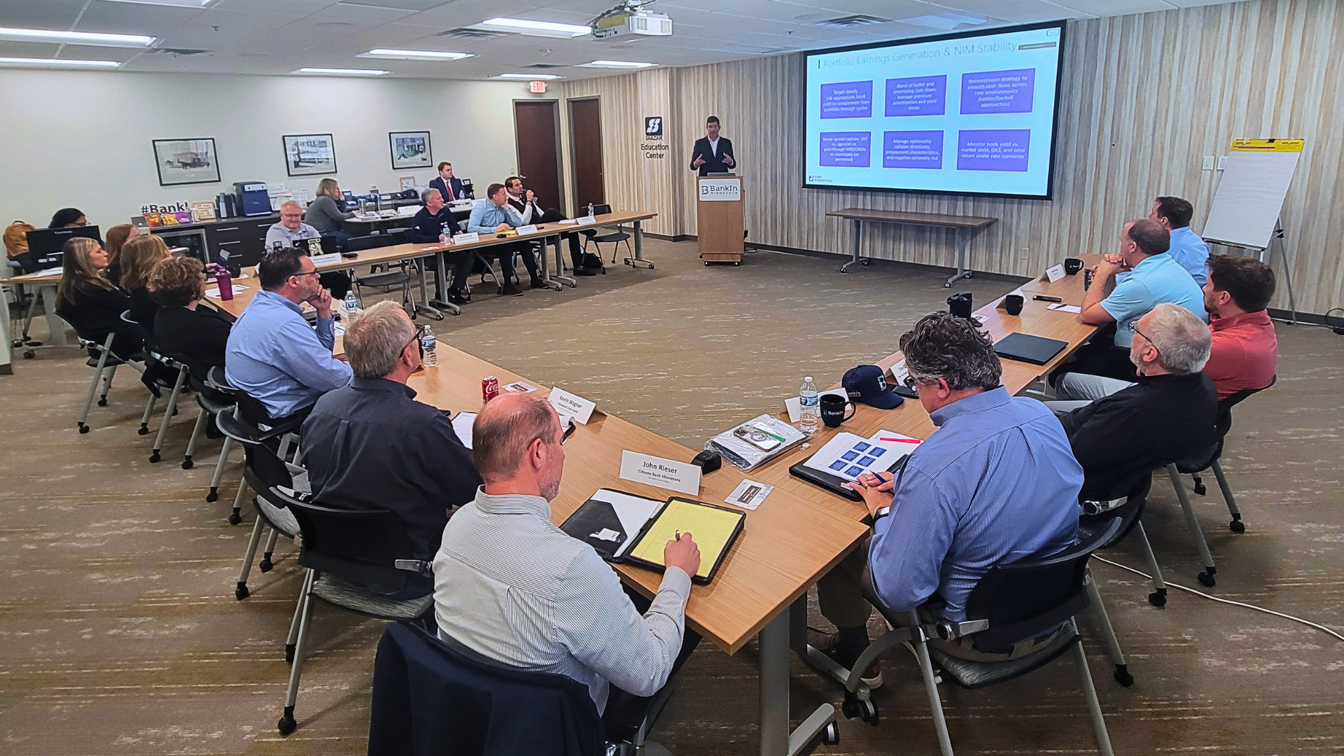 BankIn Minnesota members connect and learn in the Education Center.
