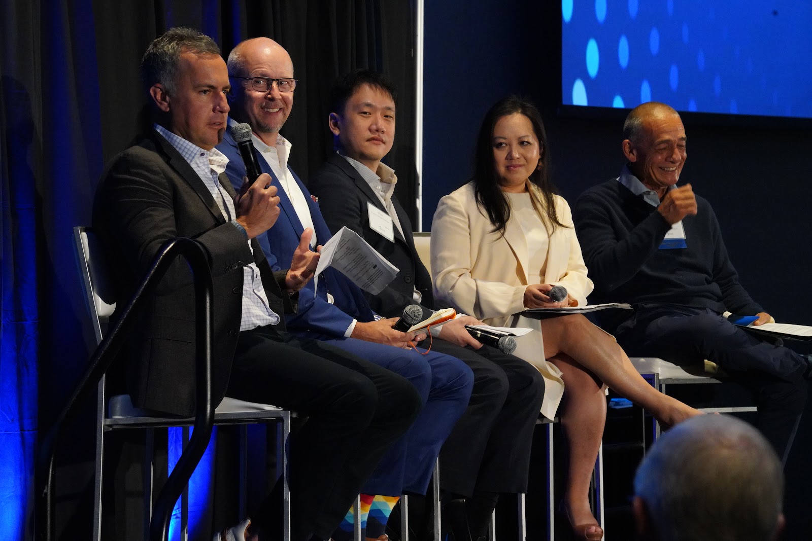 The What It Takes to Stay Open panel in a breakout room, moderated by Mike Sotelo