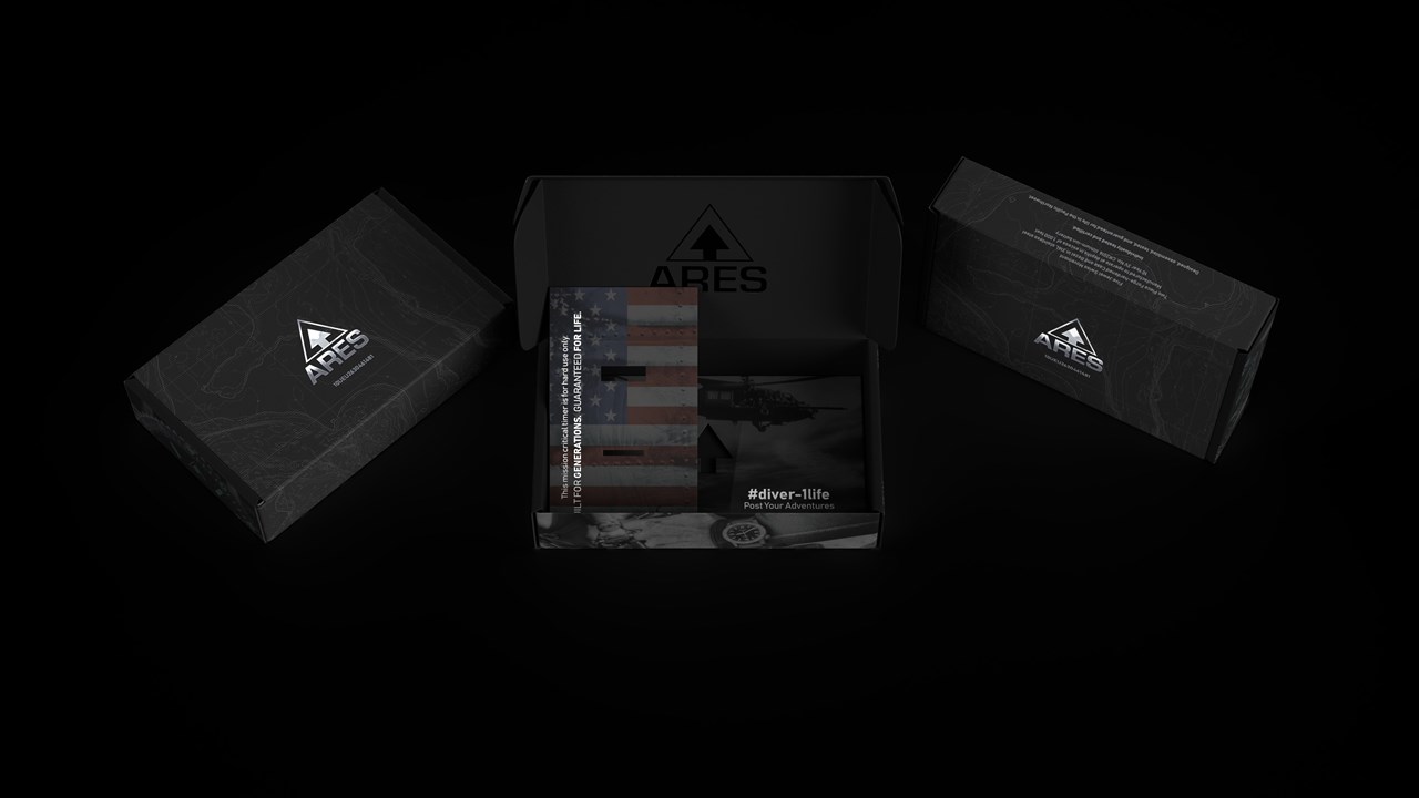 ARES Watch Company Packaging Mockup