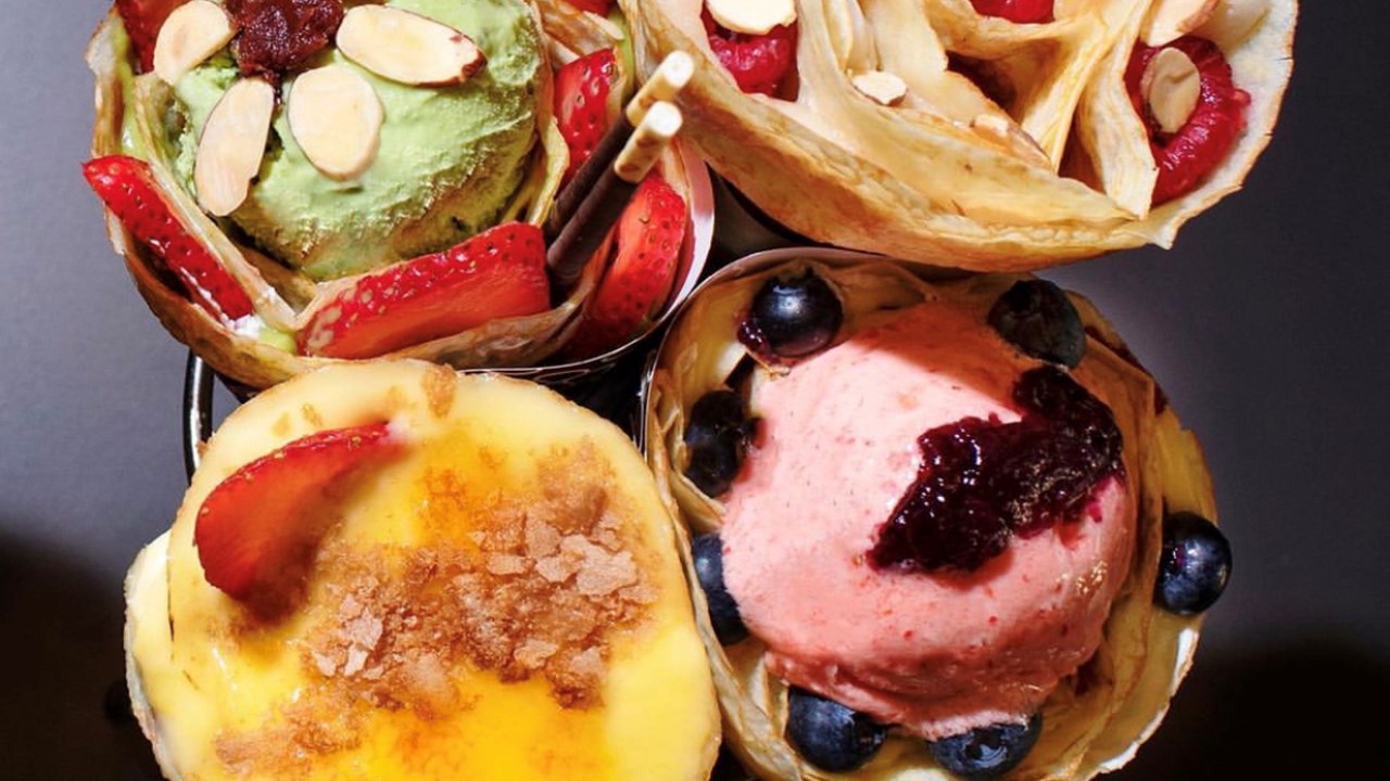 Sweet Crepes with Gelato