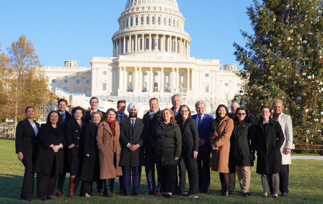 The Bellevue Chamber delegation in front of the U.S. Capitol