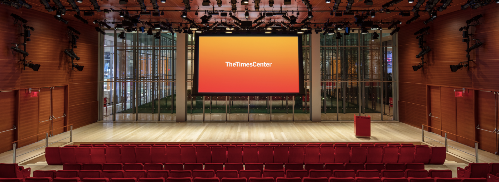 The Times Center theatre seating