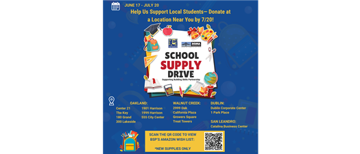 Building Skills Partnership School Supply Drive