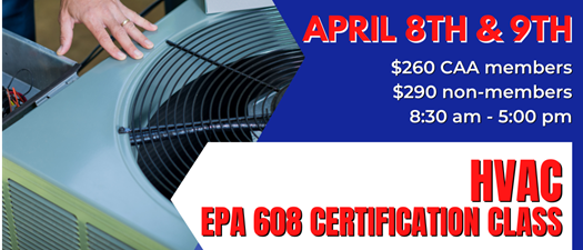 4.9.26 (& 4.8.26) HVAC 608 Certification Class 